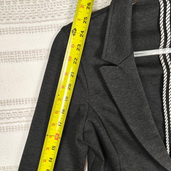 Mosaic & Co Black One Button Blazer Jacket Women’s Size M - Picture 5 of 9